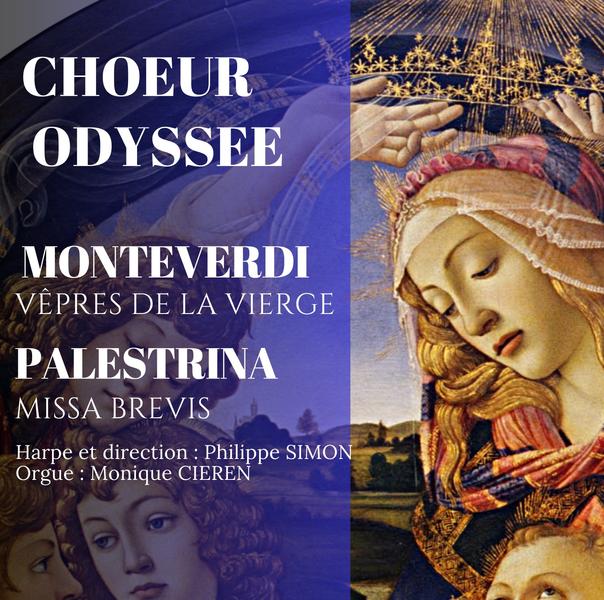 Festival musique sacrée, Concert Choeur Odyssée : Monteverdi / Palestrina
