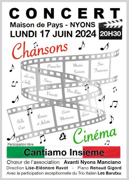 Chansons et cinéma autour de l’italie