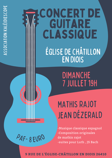 Concert de guitare classique, Mathis Rajot, Jean Dézerald