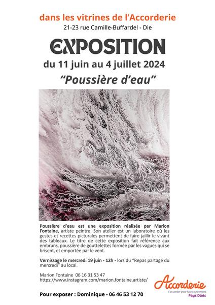 Exposition de Peinture- Poussière d’Eau