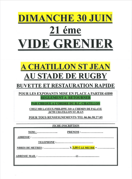 La Grande Brocante du RC Châtillon