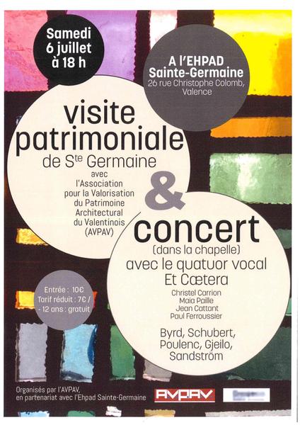 Visite patrimoniale de Ste Germaine & concert